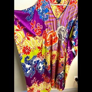 Beautiful multi color floral print caftan dress
